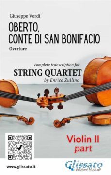 violin ii part of "oberto" for string quartet (ebook)-9791220866101