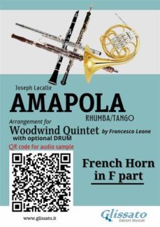 french horn in f part of "amapola" for woodwind quintet (ebook)-9791221387001