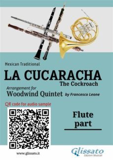 flute part of "la cucaracha" for woodwind quintet (ebook)-9791221389401