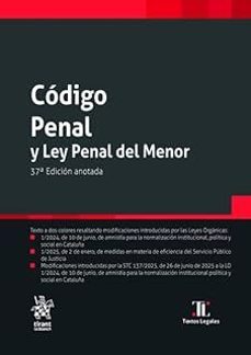 codigo penal y ley penal del menor. (37ª edicion)-francisco javier alvarez garcia-9791370211301