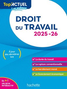 top'actuel droit du travail  2025-2026 (ebook)-susana lopes-dos santos-9782017903611