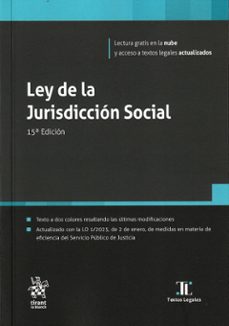 ley de la jurisdiccion social (15ª edicion)-jose maria goerlich peset-luis enrique nores torres-9788410958111