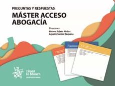 máster acceso abogacía. preguntas y respuestas-9788413553511