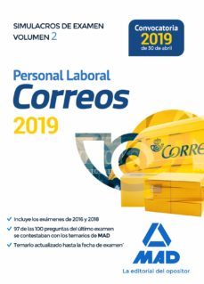 personal laboral de correos y telegrafos: simulacros de examen (vol. 2)-luis ignacio guillen gil-9788414228111