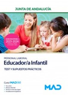 educador/a infantil (personal laboral) de la junta de andalucia. test y supuestos practicos-9788414276211