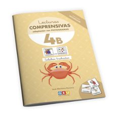 lecturas comprensivas 4b 1ºep con pictogramas pauta montessori silabas trabadas-9788419646811