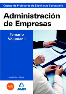 cuerpo de profesores de enseñanza secundaria. administracion de e mpresas. temario. volumen i-9788467635911