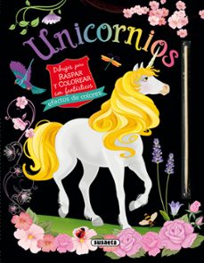 unicornios. dibujos para raspar y colorear (amarillo)-9788467776911