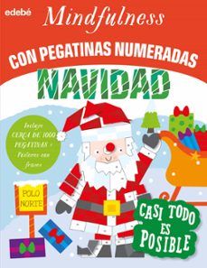 mindfulness con pegatinas numeradas: navidad-9788468370811