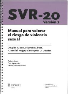 svr-20 - manual de valoracion del riesgo de violencia sexual-9788491688211