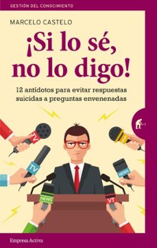 ¿si lo se, no lo digo! 12 antidotos para evitar respuestas suicidas a preguntas envenenadas-marcelo castelo rivas-9788492921911