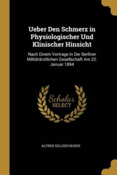 ueber den schmerz in physiologischer und klinischer hinsicht-9780270125221