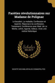 facèties revolutionnaires sur madame de polignac-9780274488421