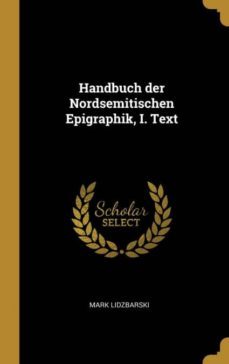 handbuch der nordsemitischen epigraphik i text-9780341541721