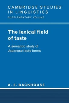 the lexical field of taste-9780521023221