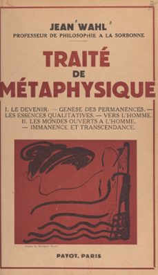 traite de metaphysique (ebook)-jean wahl-9782402631921