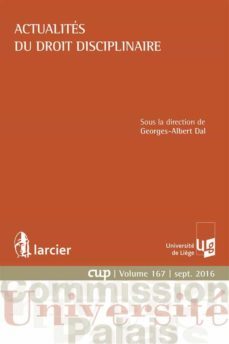 actualites du droit disciplinaire (ebook)-9782804495121