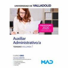 auxiliar administrativo/a de la universidad de valladolid. temario volumen 1-9788414241721