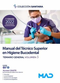 manual del tecnico superior en higiene bucodental. temario general volumen 3-9788414258521