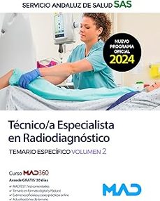 tecnico/a especialista en radiodiagnostico del servicio andaluz de salud. temario especifico (vol. 2)-9788414287521