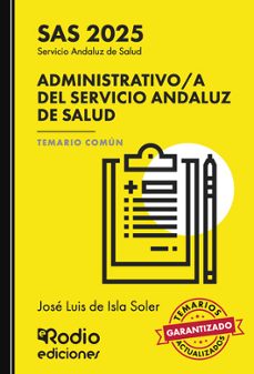 administrativo/a del servicio andaluz de salud. temario comun. sa s 2025-9788419922021