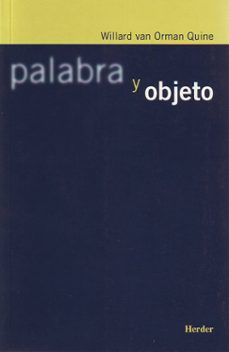 palabra y objeto-willard van orman quine-9788425421921