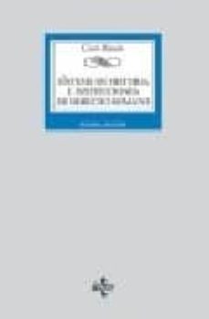 sintesis de historia e instituciones de derecho romano (3ª ed.)-cesar rascon-9788430947621