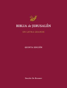 nueva biblia de jerusalen (en letra grande) (5ª ed.)-9788433039521
