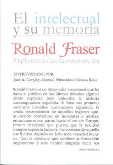 ronald fraser: explorando las fuentes orales-jose antonio gonzalez alcantud-9788433852021