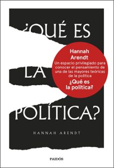 ¿qué es la política? (ebook)-hannah arendt-9788449342721