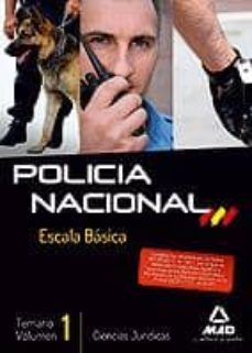 temario oposiciones escala basica de policia nacional. temario. v olumen i: ciencias juridicas-9788467691221