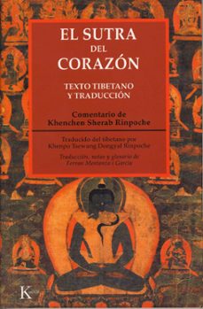 el sutra del corazon. texto tibetano y traduccion-9788472455221