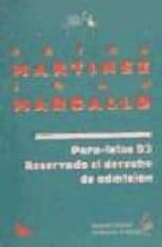 paralelos-92; y reservado el derecho de adminison-petra martinez-juan margallo-9788480480321