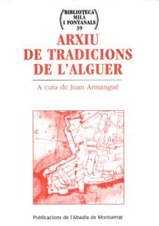 arxiu de tradicions de l alguer-joan armangue-9788484153221