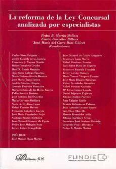 la reforma de la ley concursal analizada por especialistas-pedro. b martin molina-9788490310021