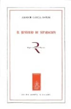 el beneficio de la separacion-amador garcia cañon-9788492884421
