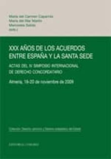 xxx años de los acuerdos entre españa y las santa sede-9788498367621
