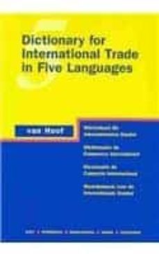 dictionary for international trade in five languages-van hoof-9789050950121