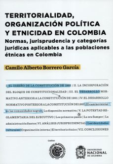 territorialidad organizacion politica y etnicidad en colombia-camilo alberto borrero garcia-9789588852621