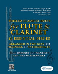timeless classical duets for flute &amp; clarinet (ebook)-robert schumann-camille saint-saëns-9791223063521