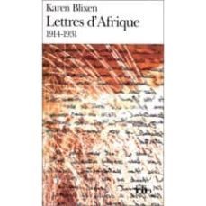 lettres d afrique 1914-1931-9782070385331
