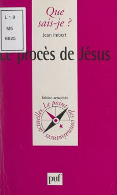 le procès de jésus (ebook)-jean imbert-9782705943431