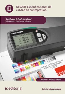 especificaciones de calidad en preimpresion. argn0109 (ebook)-9788411846448