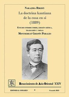 doctrina kantinana de la cosa en si (1889)-montserrat crespin perales-9788413695631