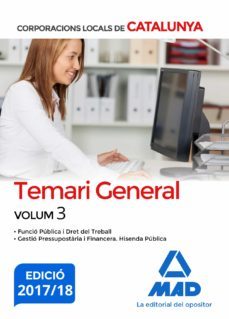 corporacions locals de catalunya. temari general volum 3-9788414211731
