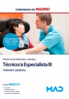 tecnico especialista iii (grupo iii) de la comunidad autonoma de madrid. temario general-9788414277331