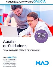 auxiliar de cuidadores. temario parte especifica (vol 1)-9788414298831
