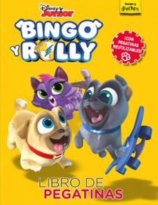bingo y rolly: libro de pegatinas: con pegatinas reutilizables-9788417529031