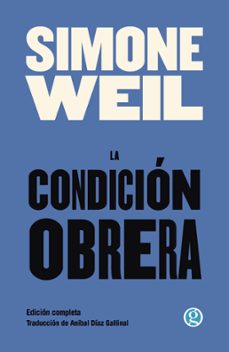la condicion obrera-simone weil-9788419990631