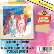 biblia ilustrada + padre nuestro - pack-9788427140431